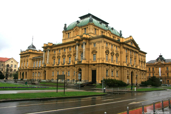 Nationaal Theater Zagreb in ZAGREB / KROATI 