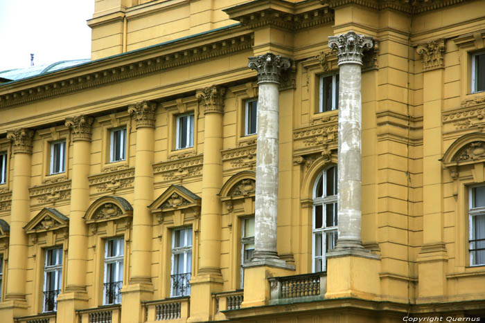 Nationaal Theater Zagreb in ZAGREB / KROATI 