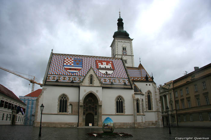 Saint Marc's church (Crkva Sv.Marka) Zagreb in ZAGREB / CROATIA 