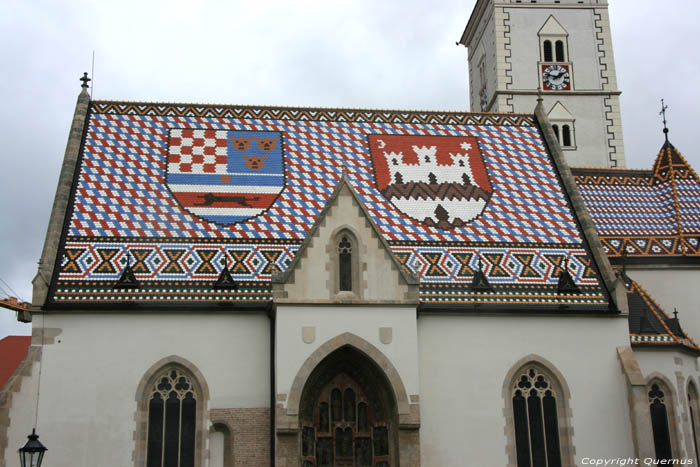 Saint Marc's church (Crkva Sv.Marka) Zagreb in ZAGREB / CROATIA 