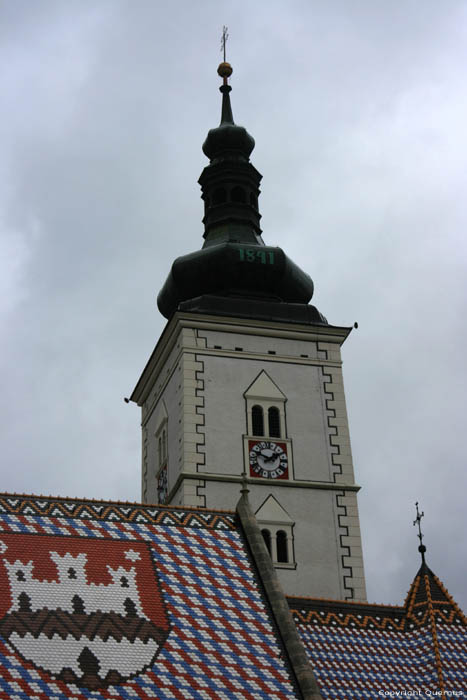 Sint Marcuskerk Zagreb in ZAGREB / KROATI 