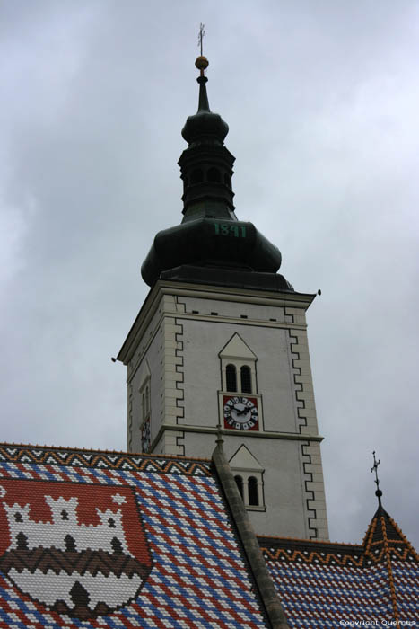 glise Saint Marc Zagreb  ZAGREB / CROATIE 