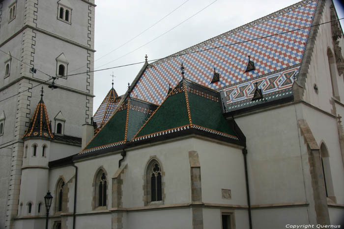 Sint Marcuskerk Zagreb in ZAGREB / KROATI 