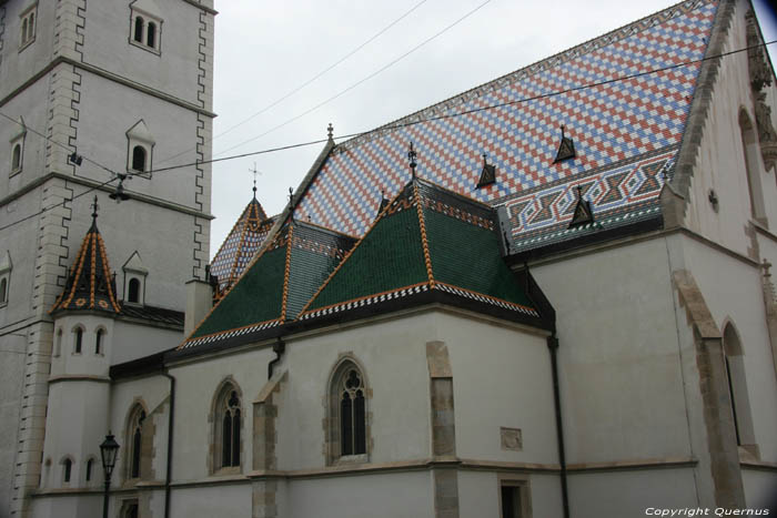 glise Saint Marc Zagreb  ZAGREB / CROATIE 