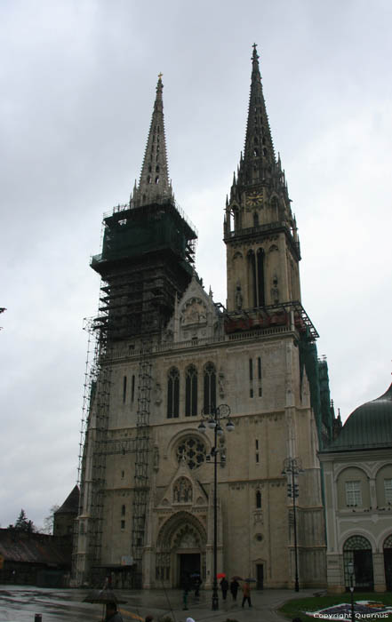 Saint Stephen's cathedral (kathedrala Marjinog Uznesenja) Zagreb in ZAGREB / CROATIA 