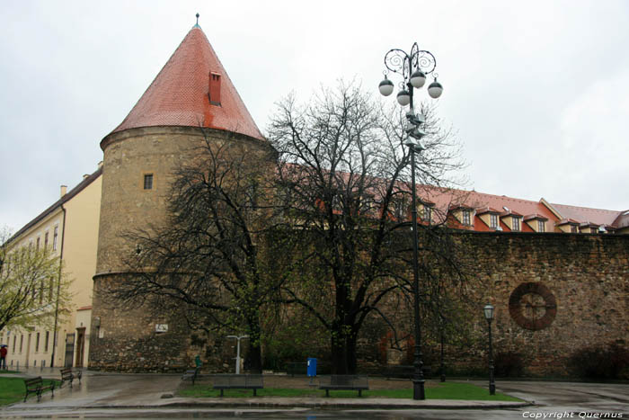 City walls on Kapitol Zagreb in ZAGREB / CROATIA 