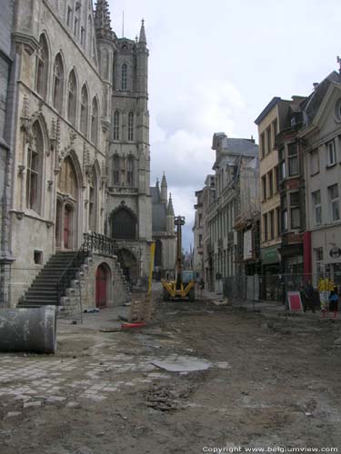 Werken aan Emiel Braunplein GENT / BELGI 