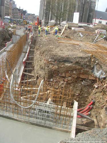 Works on Emiel Braun Square GHENT / BELGIUM 