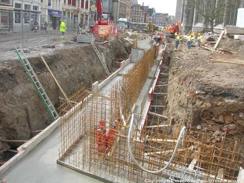 Works on Emiel Braun Square GHENT / BELGIUM 