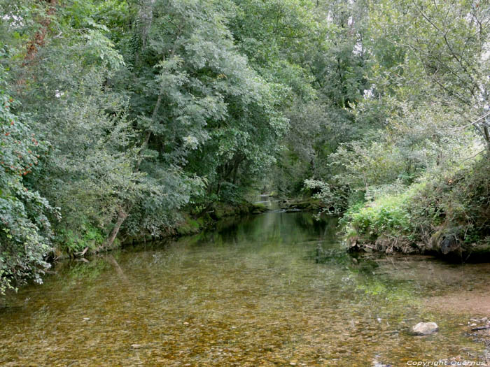 The Cou river under camping Peyrugue Daglan / FRANCE 