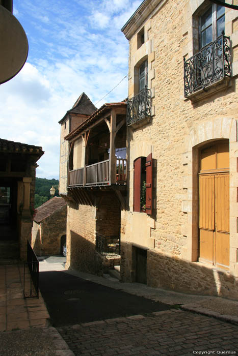 House with corner tower Villefranche-Du-Prigord / FRANCE 