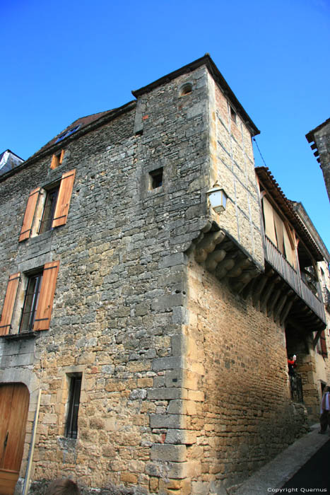 House with corner tower Villefranche-Du-Prigord / FRANCE 
