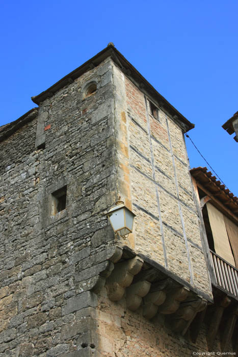 House with corner tower Villefranche-Du-Prigord / FRANCE 