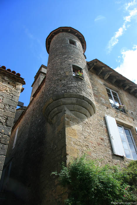 House with round corner tower - Consul's House Villefranche-Du-Prigord / FRANCE 