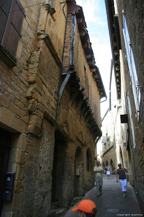 Old encorbling house with wood Le Vigan / FRANCE 