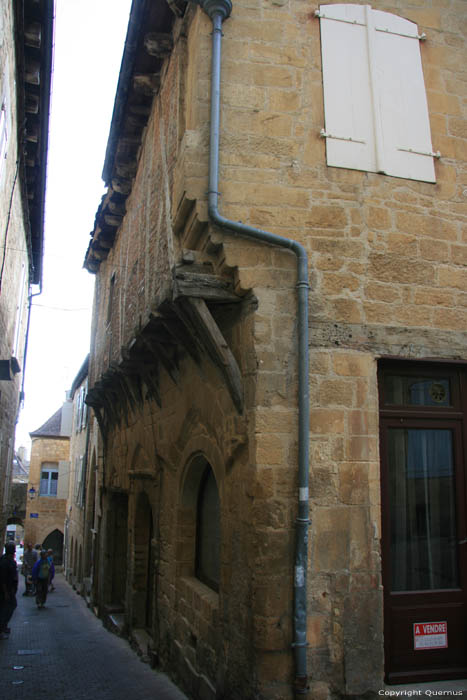 Old encorbling house with wood Le Vigan / FRANCE 