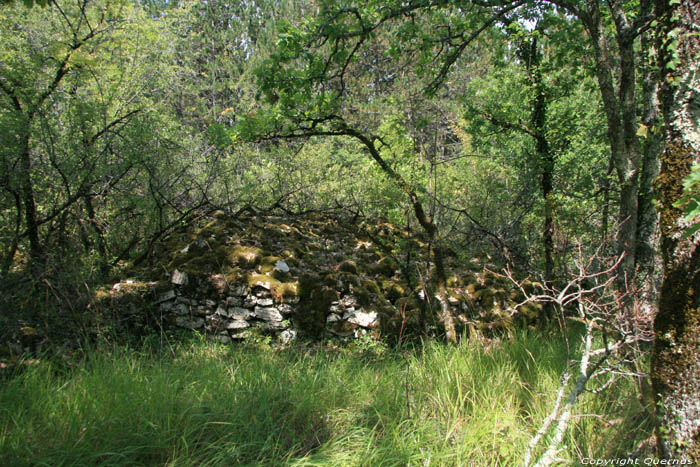 Small walls / probably remains of wineyards Daglan / FRANCE 