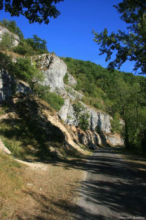 Rotsformaties Rocamadour / FRANKRIJK 