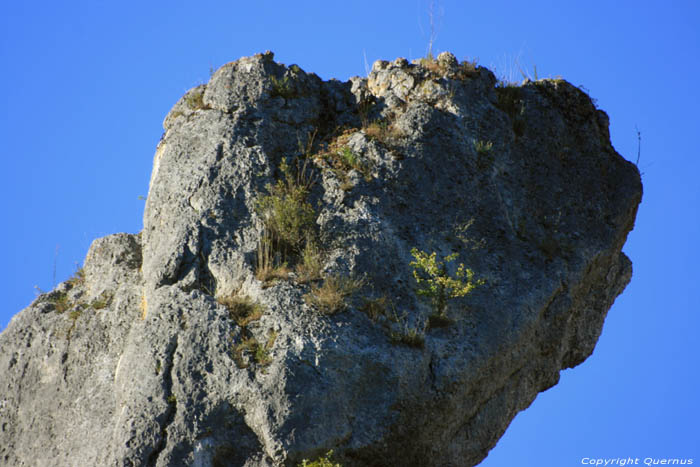 Rotsformatie Rocamadour / FRANKRIJK 