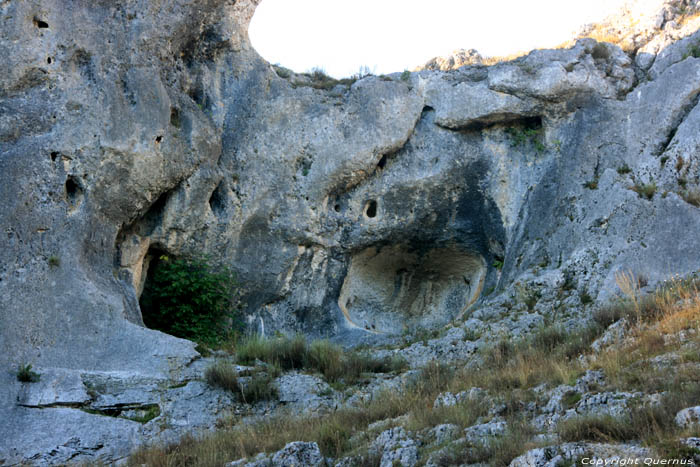 Rotsformatie Rocamadour / FRANKRIJK 