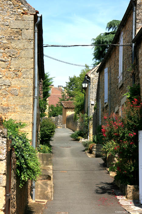 Straat van de fonteinen Domme / FRANKRIJK 