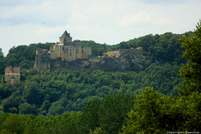 Uitzicht op kasteel van Beynac La Roque-Gageac / FRANKRIJK 