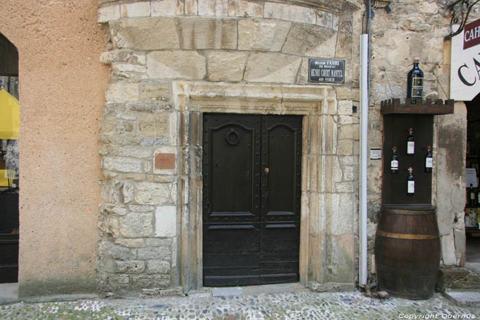 Building with round tower Martel / FRANCE 