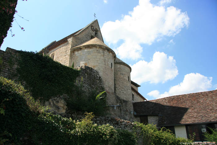 Romanseque church with double choir Creysse in MARTEL / FRANCE 