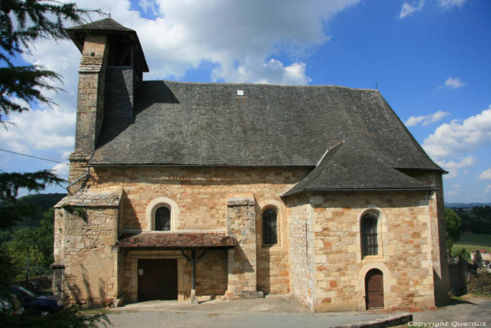 Romanseque church with double choir Creysse in MARTEL / FRANCE 