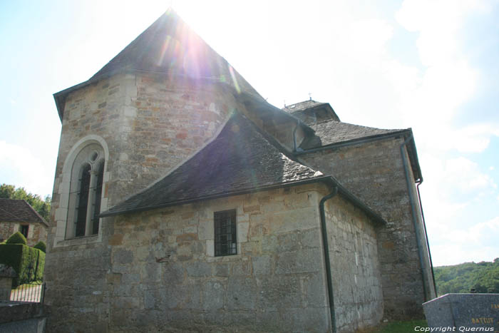 Romanseque church with double choir Creysse in MARTEL / FRANCE 