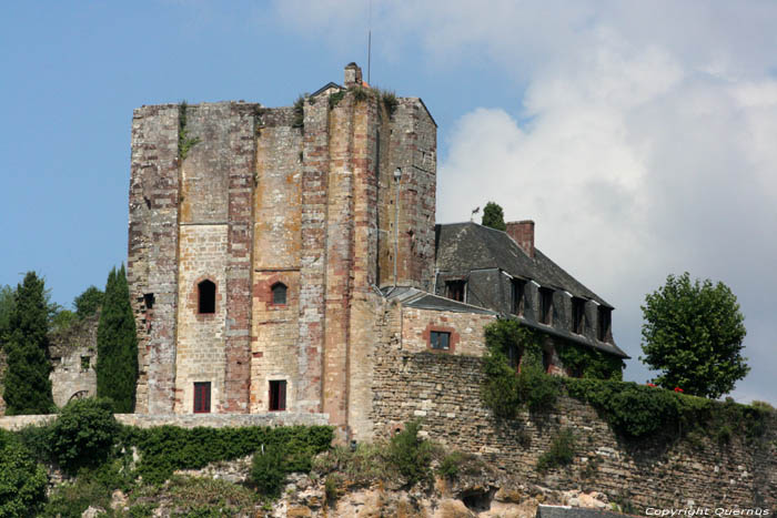 View on castle Turenne in TURENNE / FRANCE 