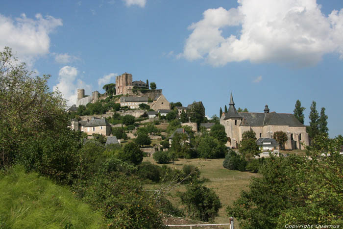 View on castle Turenne in TURENNE / FRANCE 