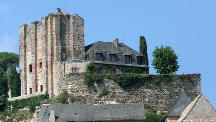 View on castle Turenne in TURENNE / FRANCE 