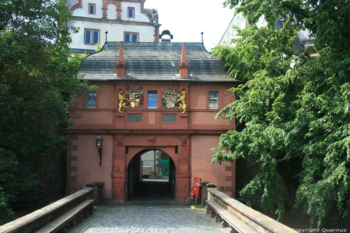 Porte masion de l'ancien chteau Darmstadt / Allemagne 