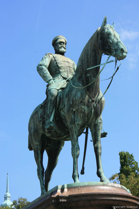 Statue chevalier Ludwig IV Darmstadt / Allemagne 