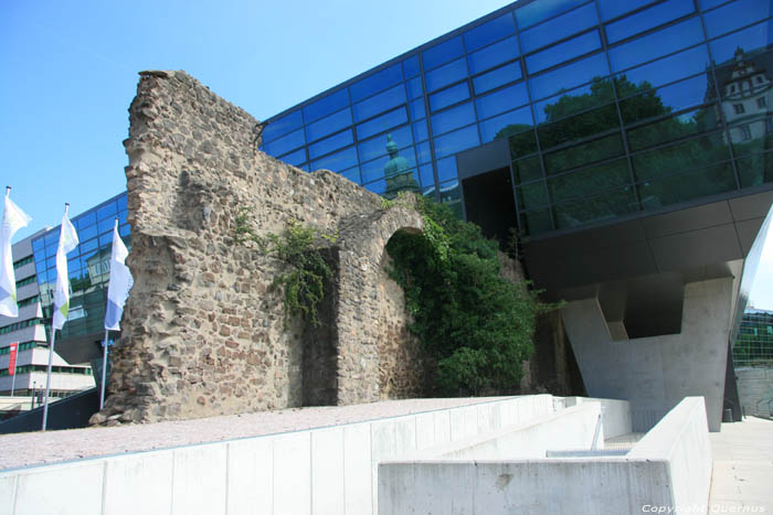 Modern Technical University with Ancient Wall Darmstadt / Germany 