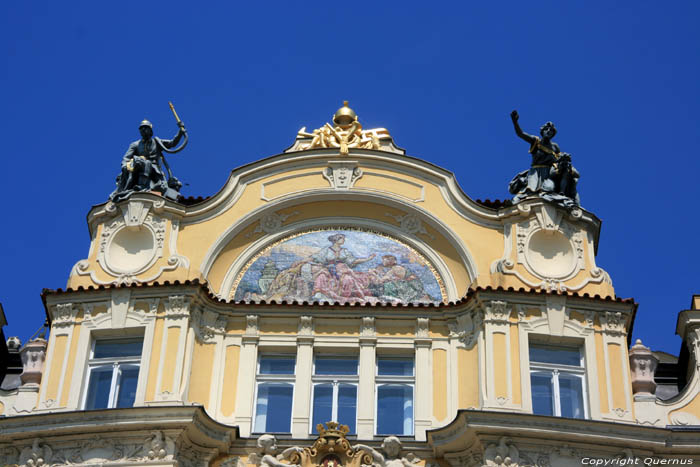 Gebouw rococo Praag in PRAAG / Tsjechi 