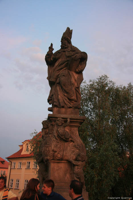 Saint-Adalbert's statue Pragues in PRAGUES / Czech Republic 