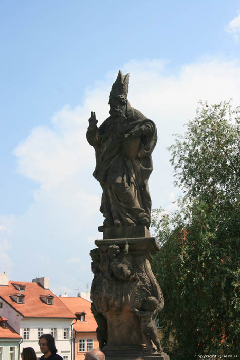 Saint-Adalbert's statue Pragues in PRAGUES / Czech Republic 