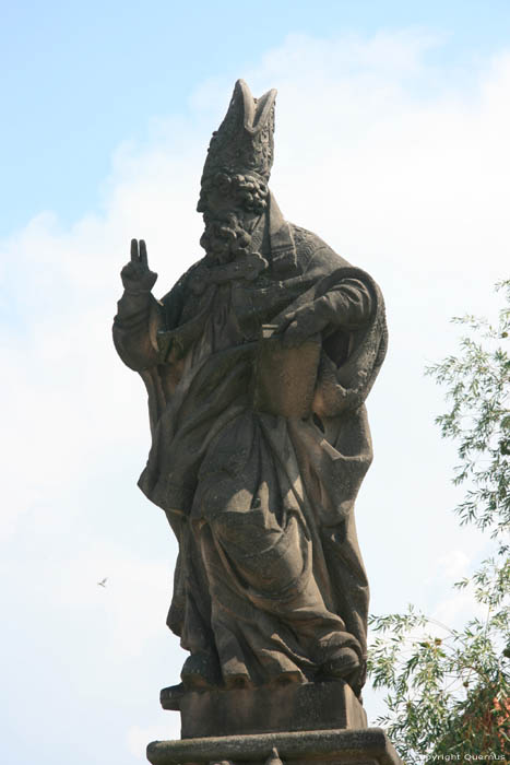 Saint-Adalbert's statue Pragues in PRAGUES / Czech Republic 