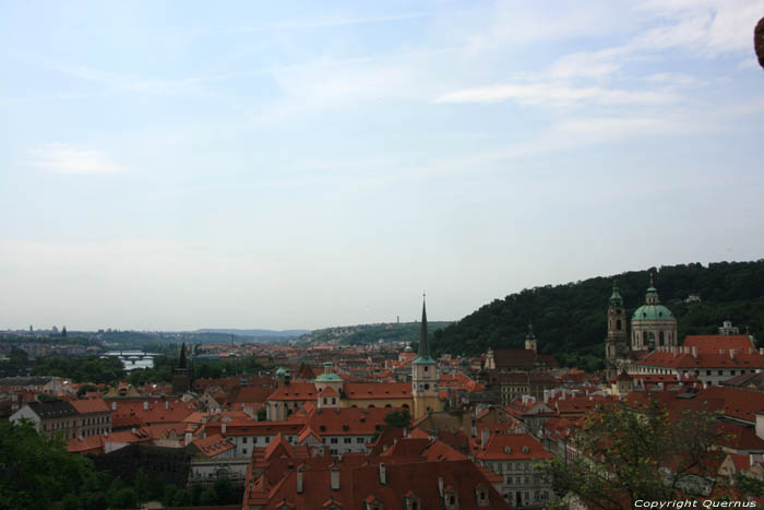 View on Prague from castle Pragues in PRAGUES / Czech Republic 