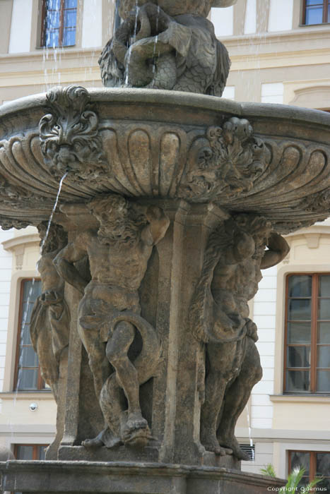 Fontein Praag in PRAAG / Tsjechi 