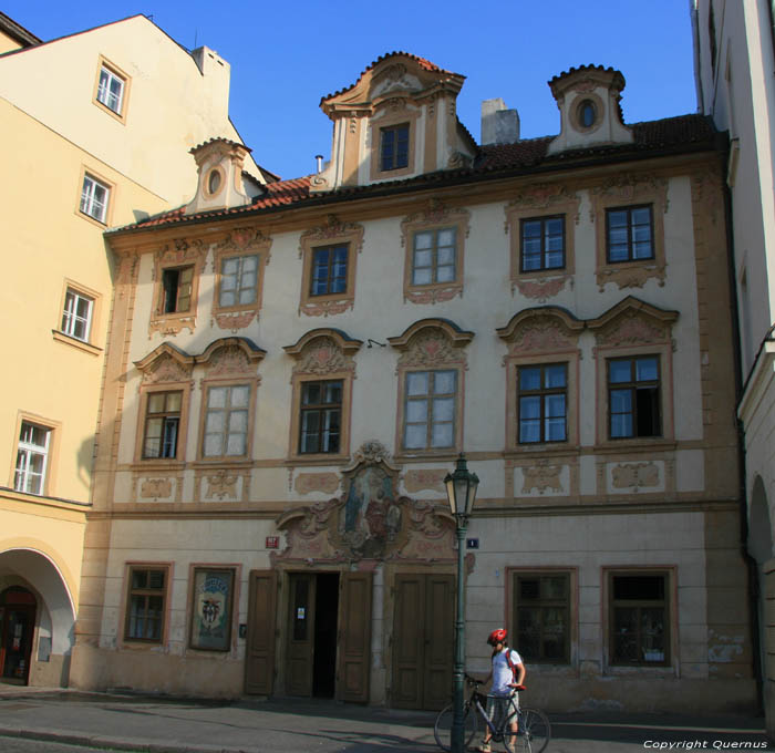 House with icon Pragues in PRAGUES / Czech Republic 