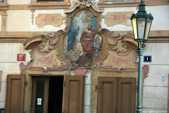 House with icon Pragues in PRAGUES / Czech Republic 