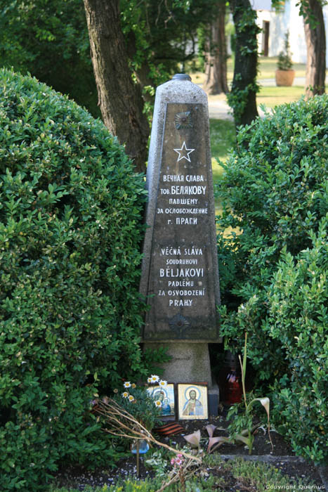 Gedenksteen Vecna Slava Sudruhovi Beljakovi Padlmu Praag in PRAAG / Tsjechi 