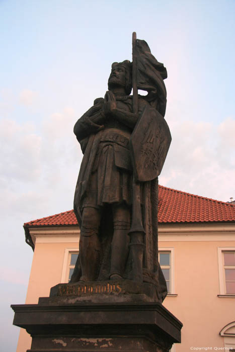 Saint-Wenceslas' statue Pragues in PRAGUES / Czech Republic 