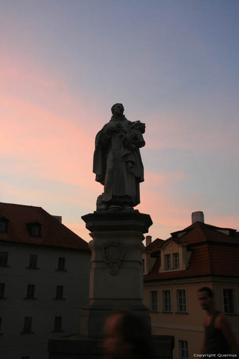 Statue of St. Philip Benitius Pragues in PRAGUES / Czech Republic 