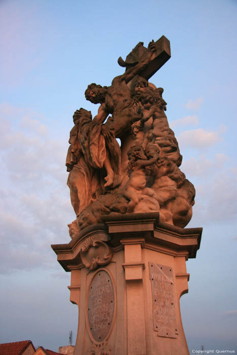 Statue of St. Luthgard Pragues in PRAGUES / Czech Republic 