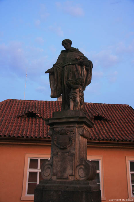 Saint Nicholas of Tolentino's statue Pragues in PRAGUES / Czech Republic 