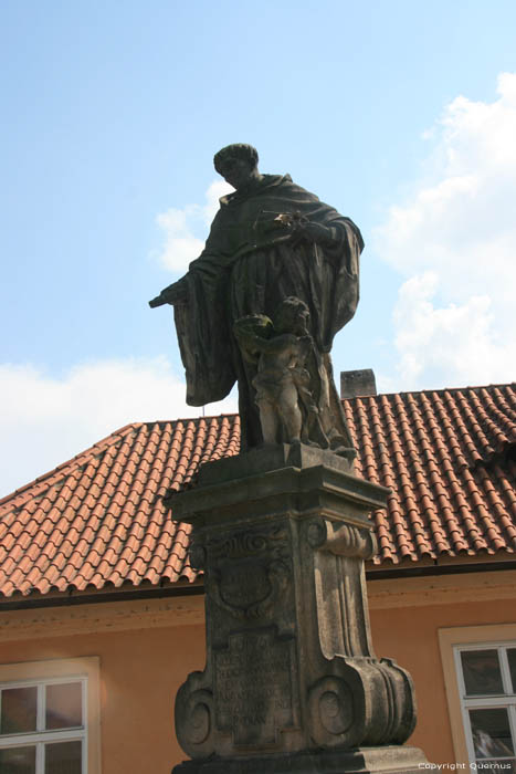 Saint Nicholas of Tolentino's statue Pragues in PRAGUES / Czech Republic 